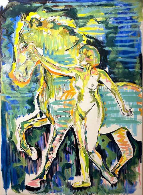 Bucephalus 2, 66 X 48, oil on linen, 2024